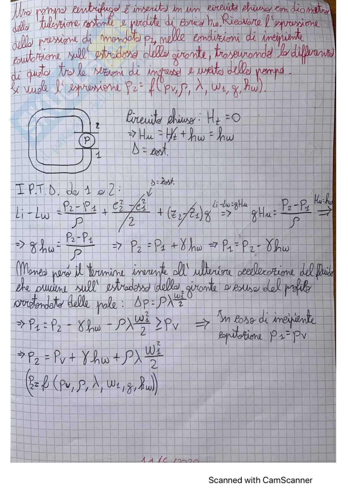 Preorali di Sistemi energetici e macchine a fluido I sulle turbopompe  Pag. 1