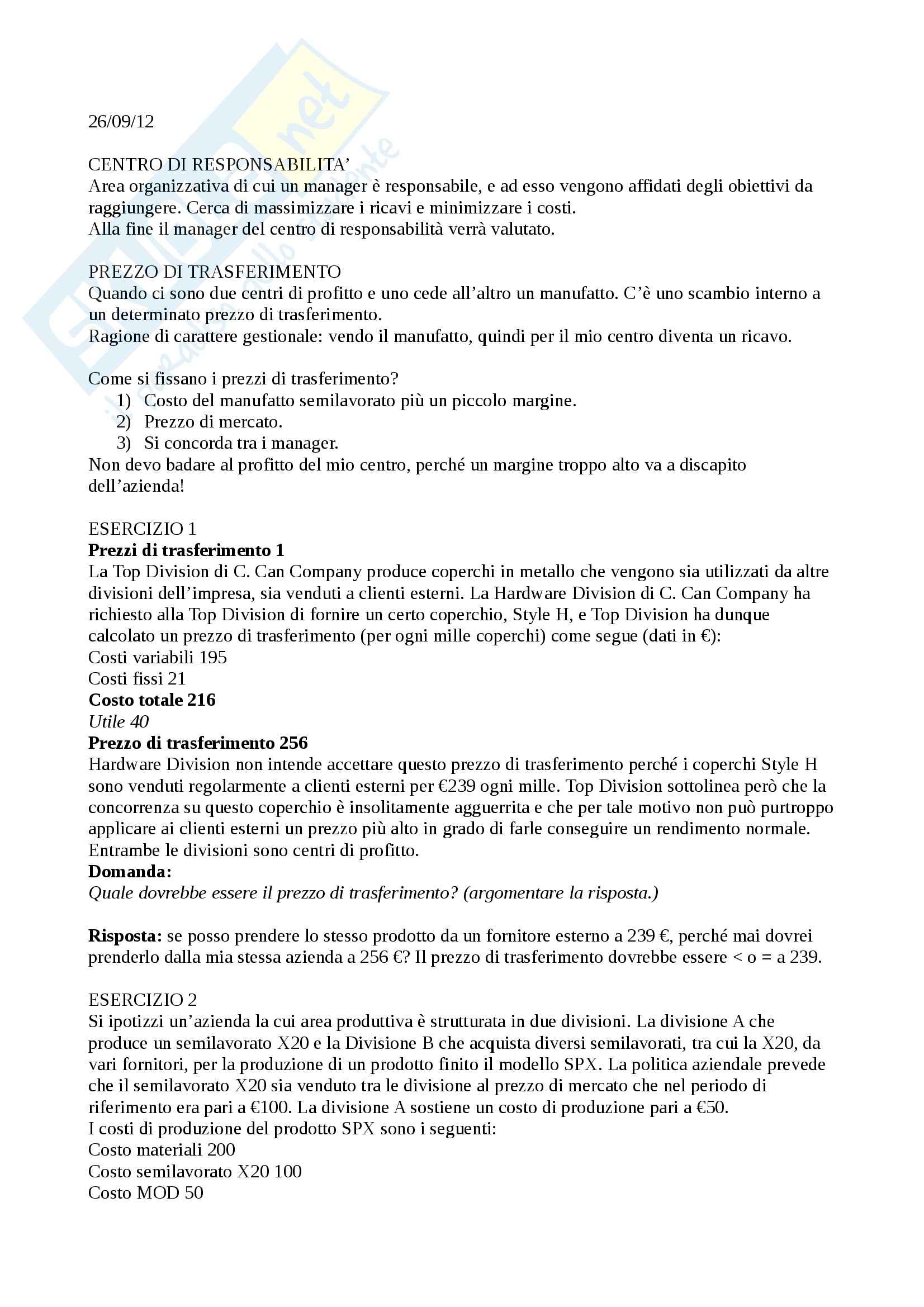 Programmazione e controllo - Appunti Pag. 6