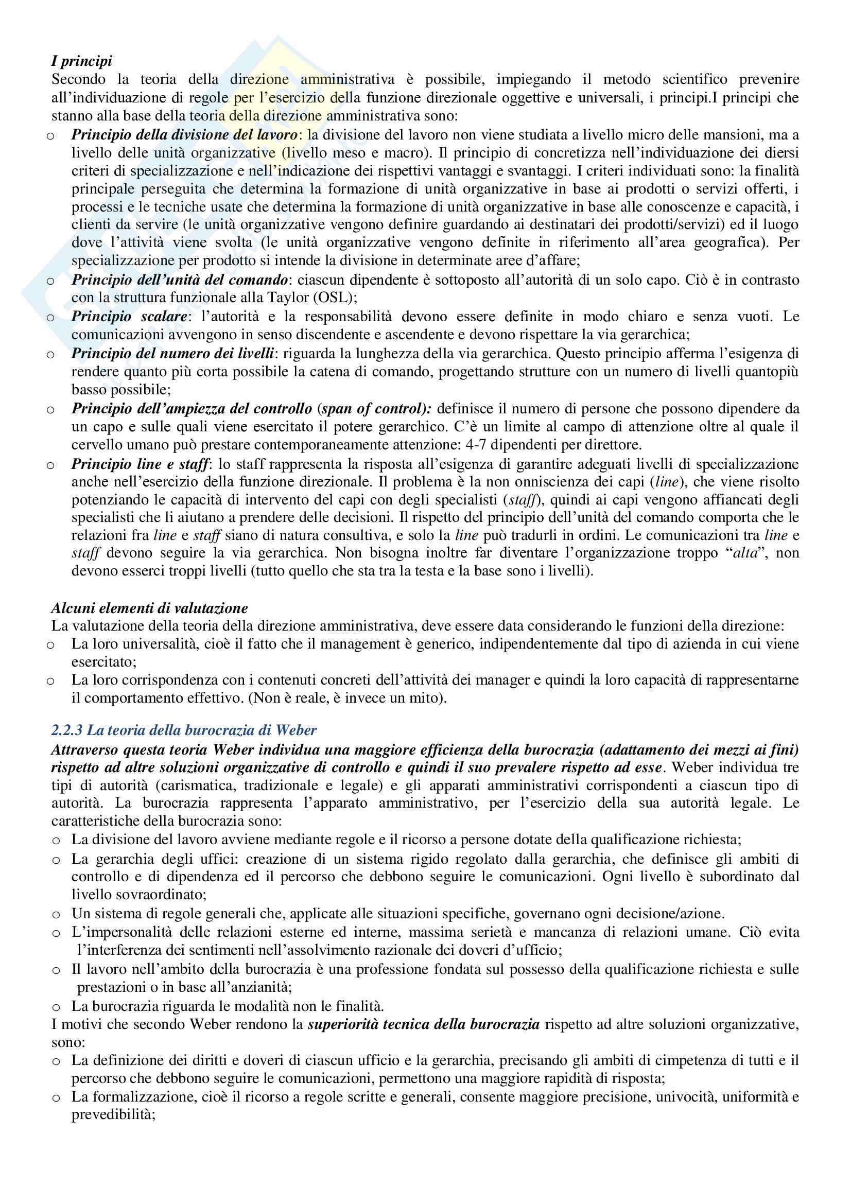 Riassunto Organizzazione delle Aziende Pag. 11