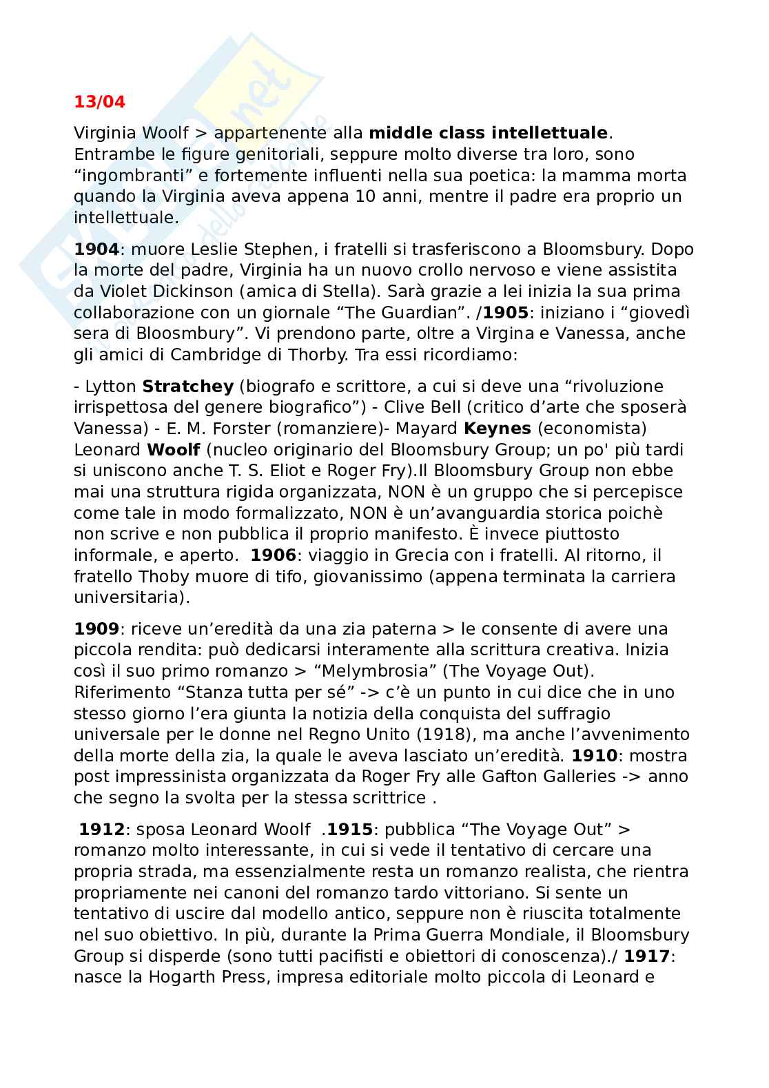 Appunti di Letteratura Inglese 3 Pag. 41