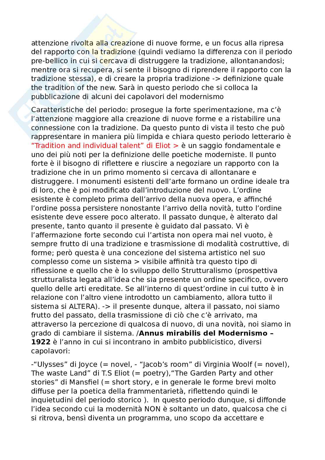 Appunti di Letteratura Inglese 3 Pag. 6