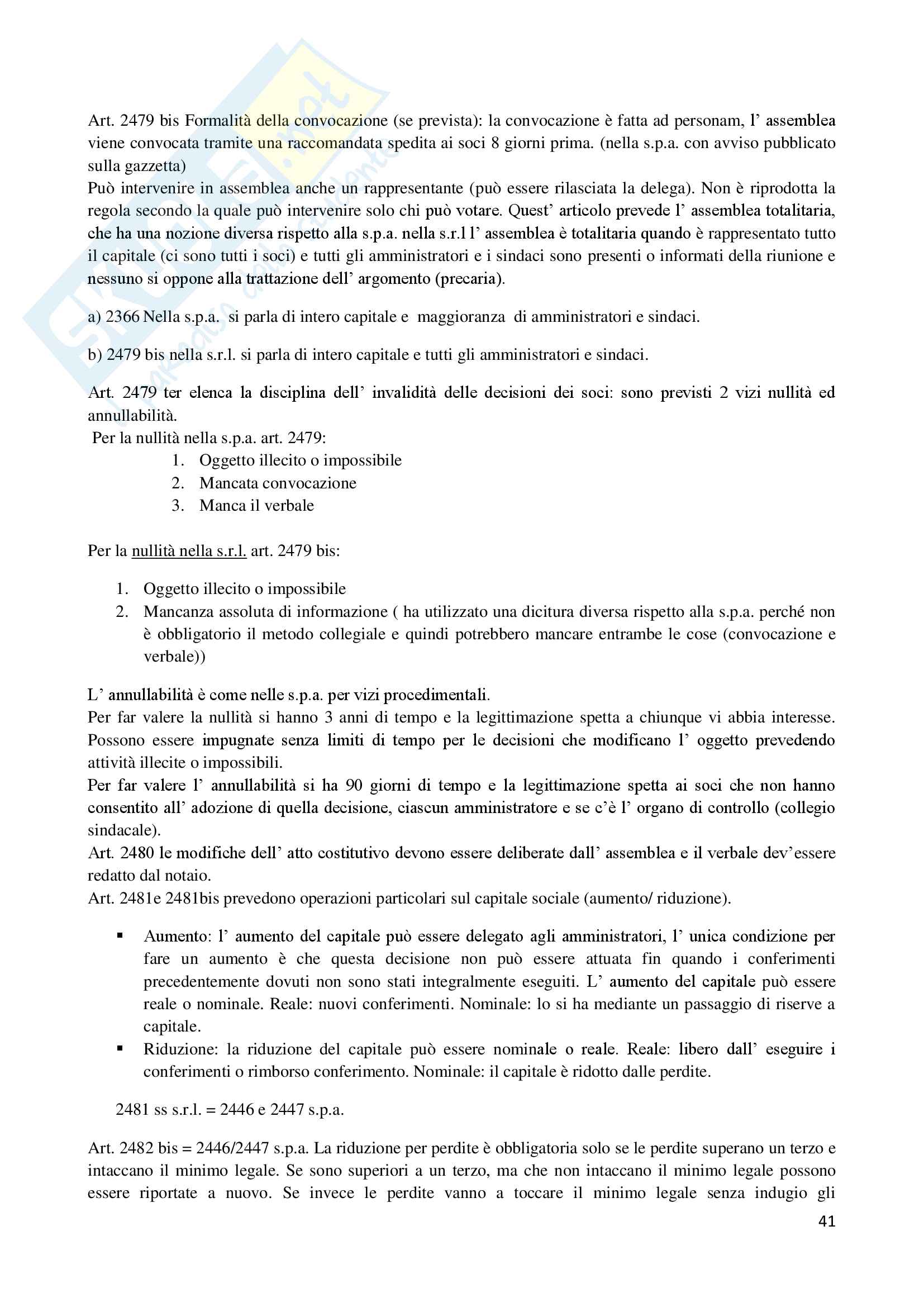 Società di capitali co Pag. 41
