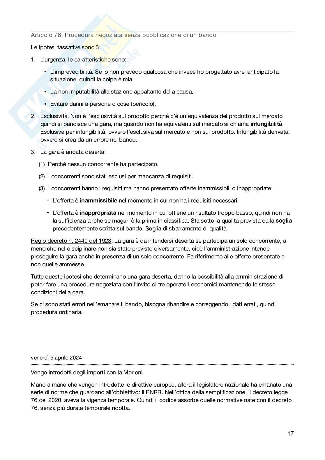 Prima parte Legislazione delle opere pubbliche Pag. 21