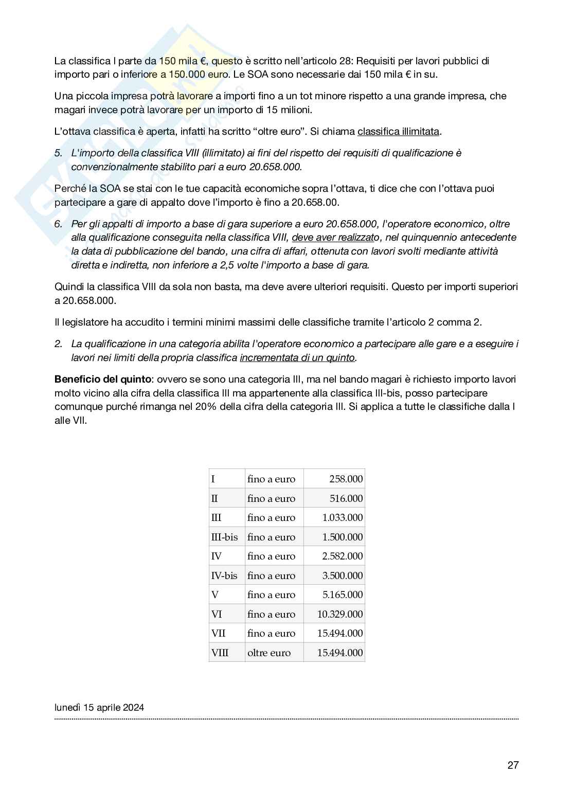 Prima parte Legislazione delle opere pubbliche Pag. 31