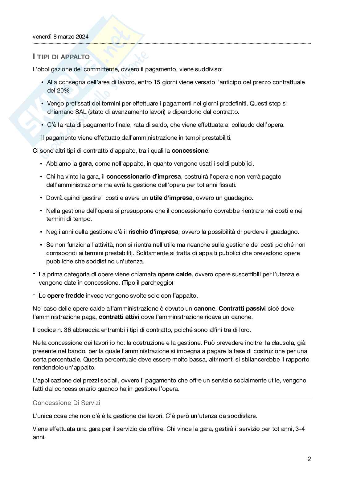 Prima parte Legislazione delle opere pubbliche Pag. 6