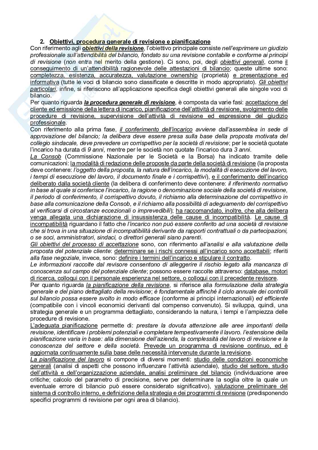 Appunti di Audit e governance Pag. 2