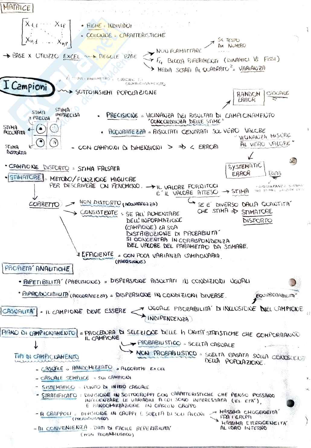 Metodologie per l'agricoltura - Statistica Pag. 2