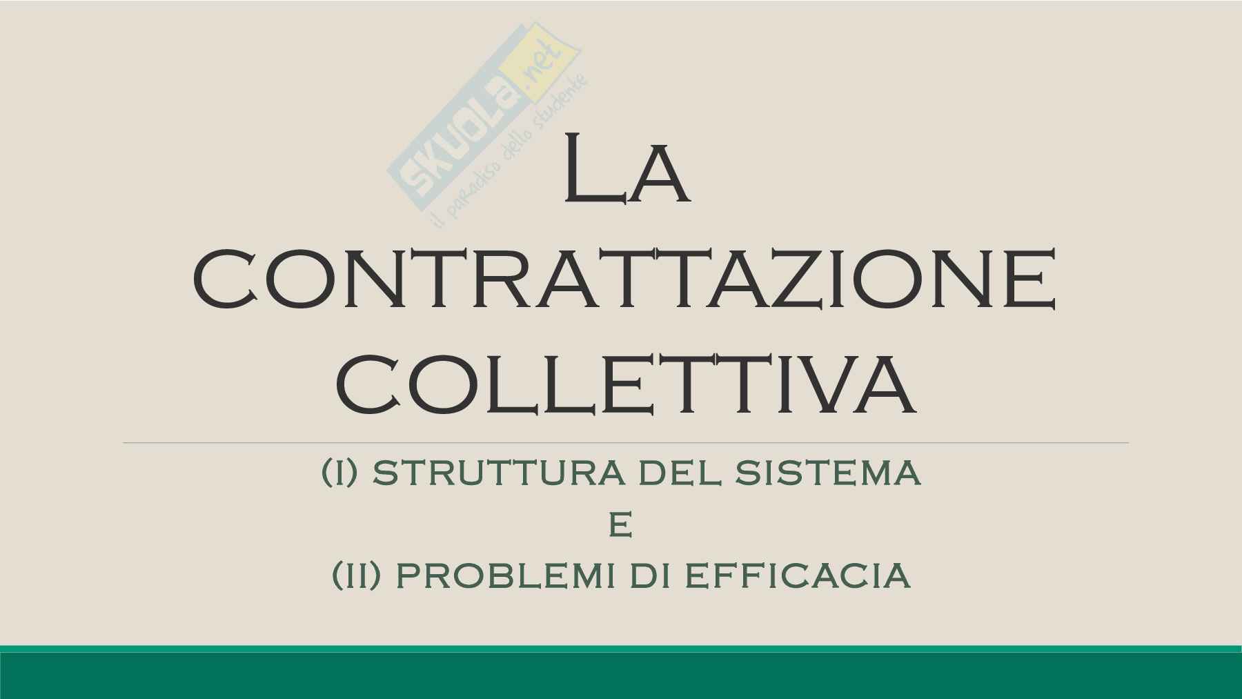 Contrattazione collettiva  Pag. 1