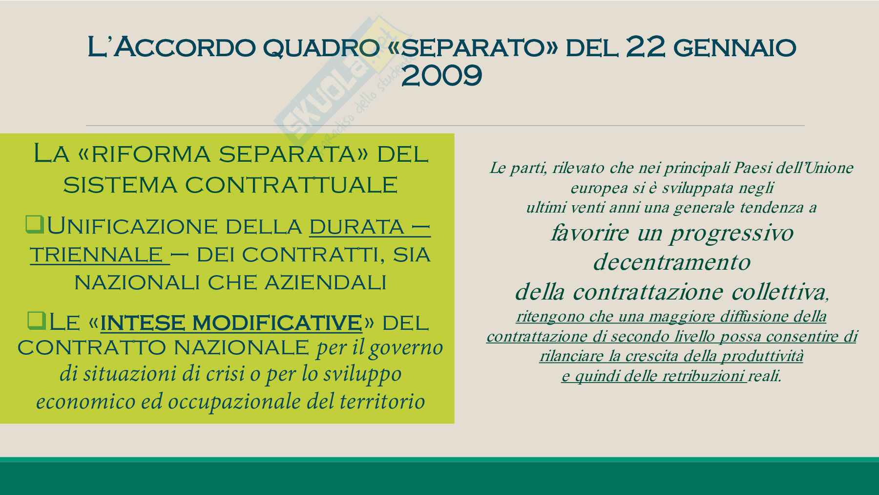 Contrattazione collettiva  Pag. 21