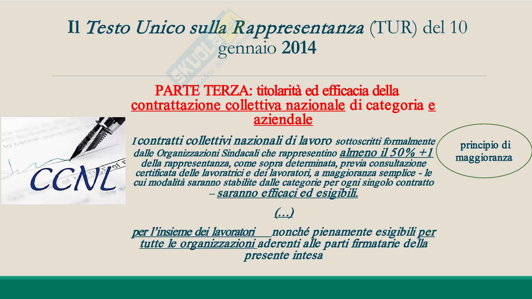 Contrattazione collettiva  Pag. 31