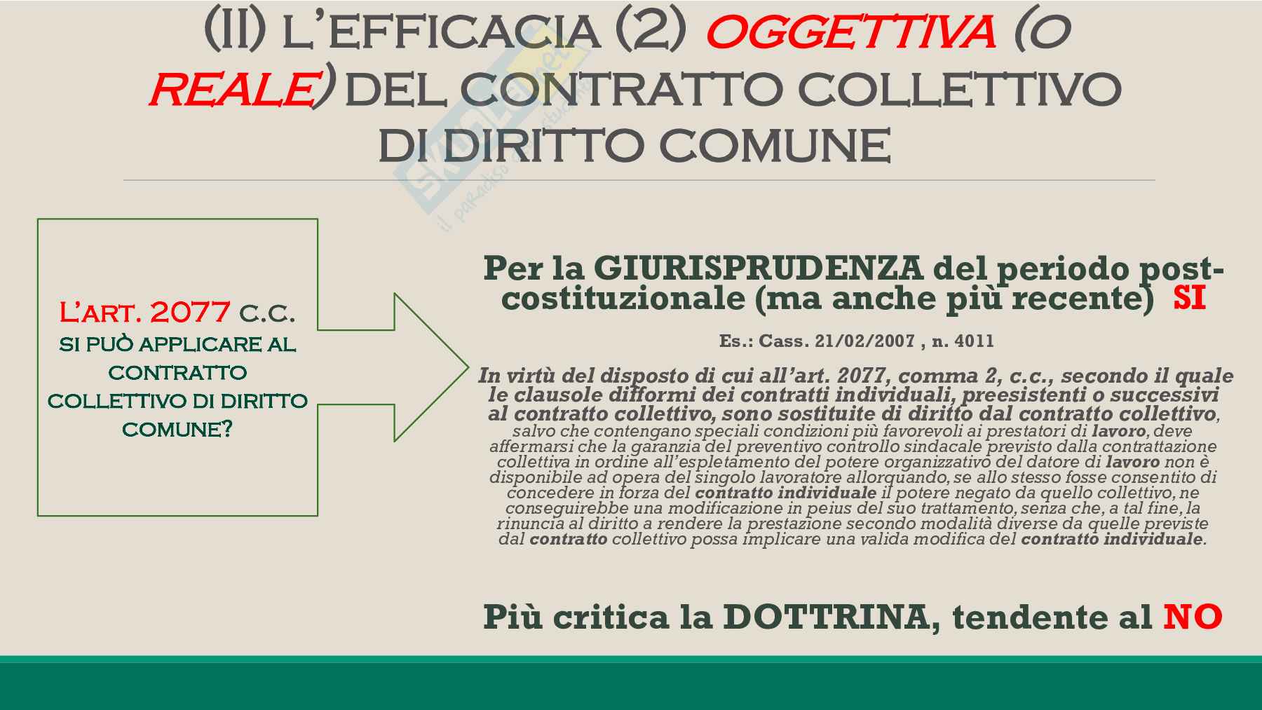 Contrattazione collettiva  Pag. 91