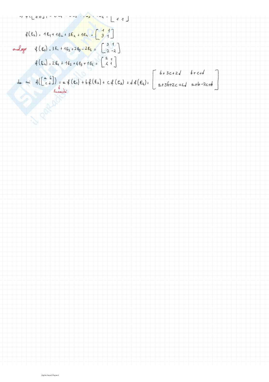 Algebra lineare (2/2) Pag. 6