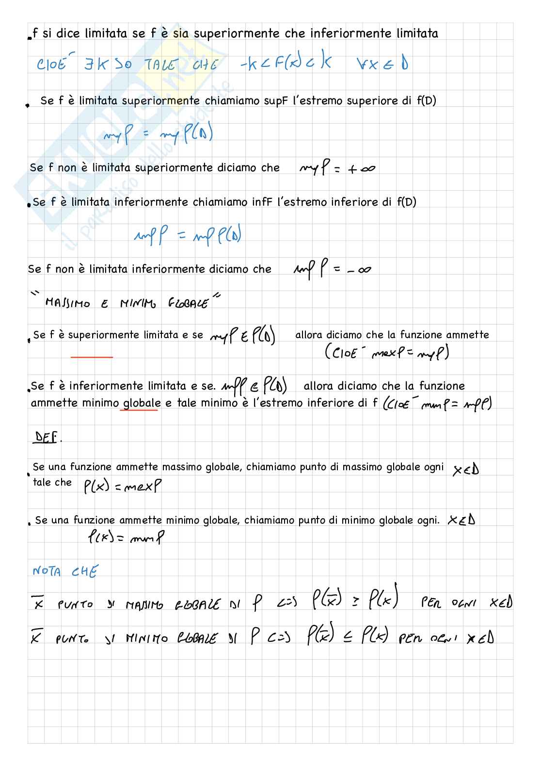 Funzioni di una variabile reale Pag. 11