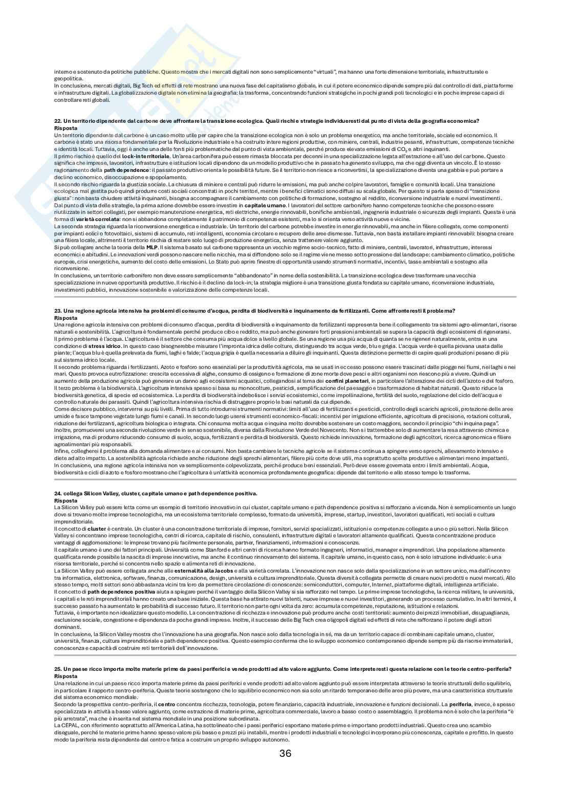 Geografia economica - Appunti riscritti Pag. 36