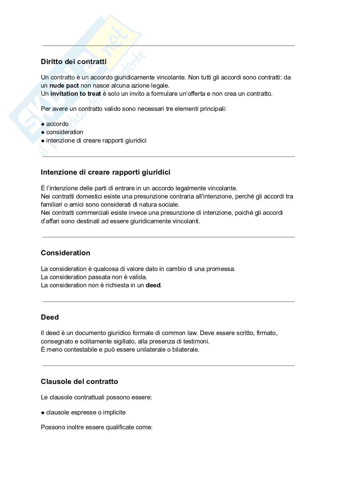 Riassunto esame Legal english, Prof. Burgio Alberto, libro consigliato Legal english, Villata Pag. 6