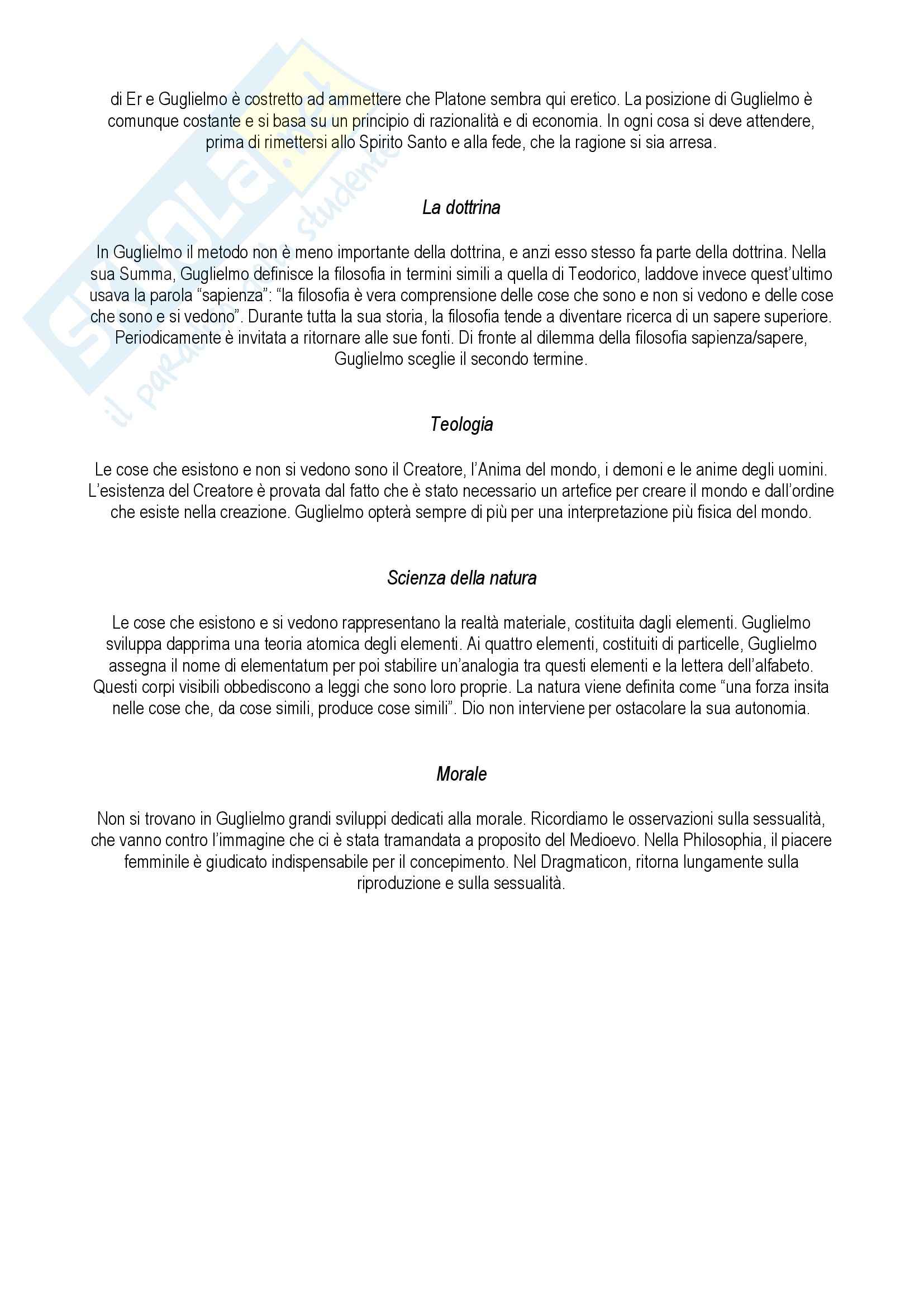 Riassunto esame Storia della filosofia medievale, prof. Simonetta, libro consigliato Intorno a Chartres, Lemoine Pag. 6