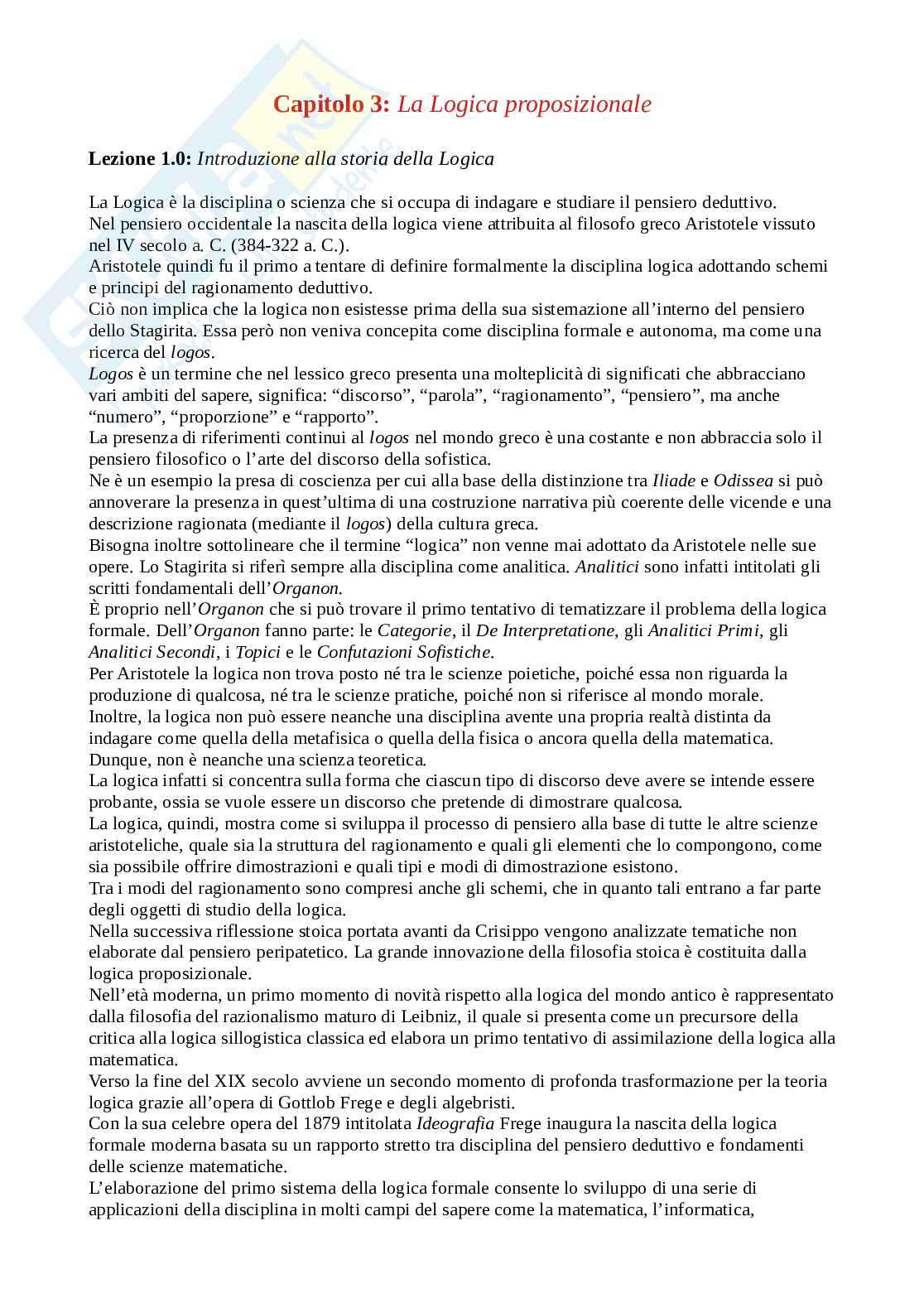 Riassunto esame Logica, Prof. Bellotti Luca, libro consigliato Logica, Varzi Pag. 2