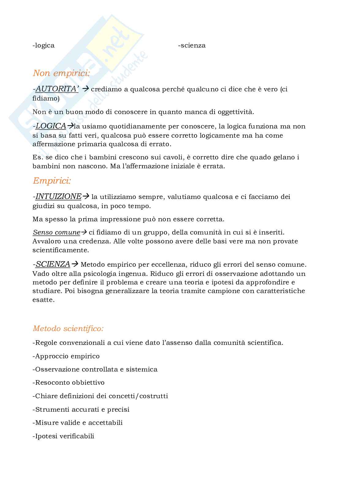 Appunti Metodologia della ricerca ed elementi di statistica  Pag. 2