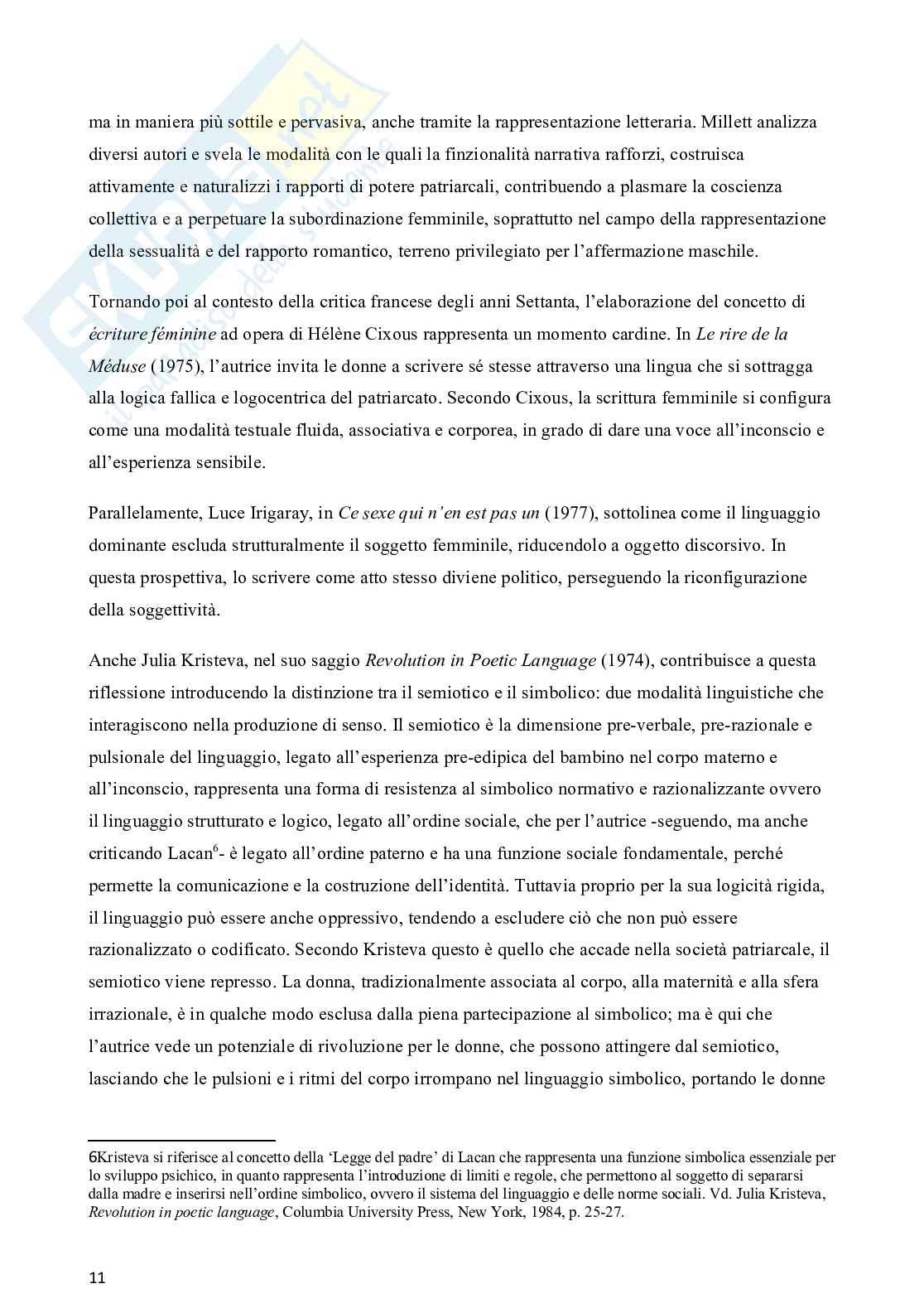 Alba de Céspedes e Annie Ernaux: la costruzione dell’identità femminile in rapporto all’incontro con il maschile. Pag. 11
