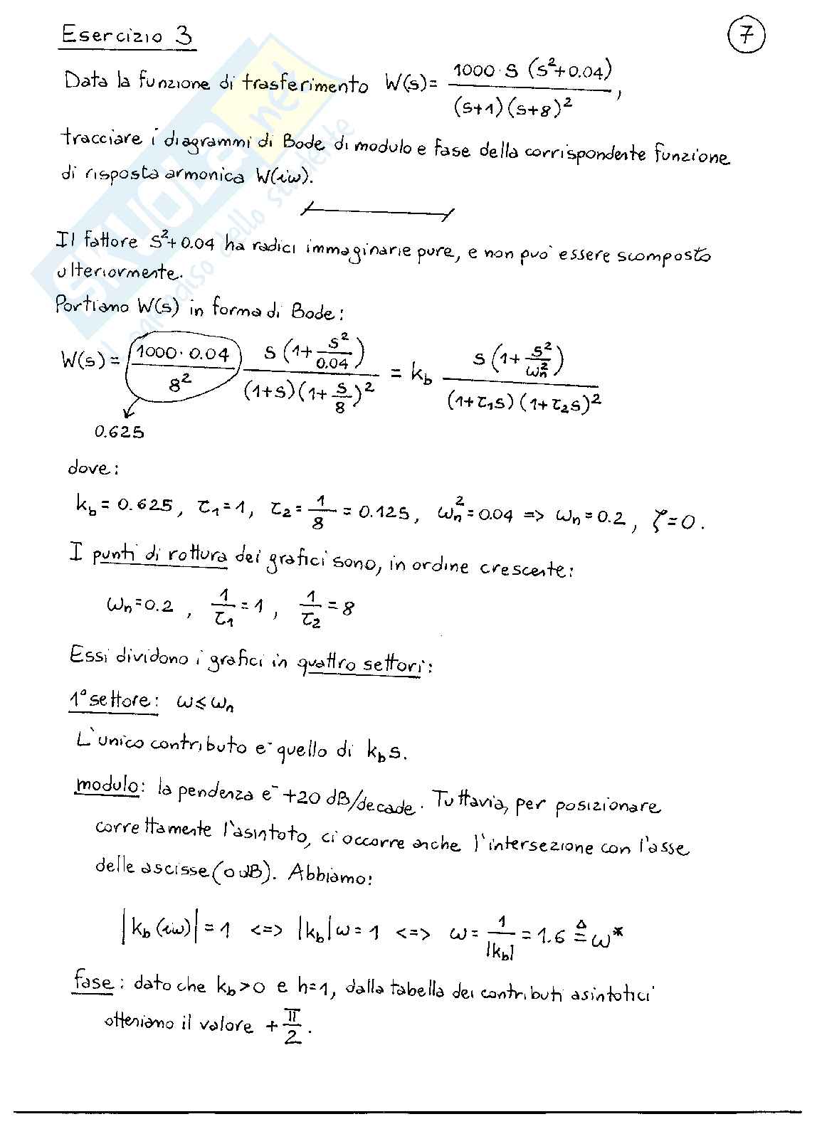 Esercizi Diagrammi Bode Pag. 16