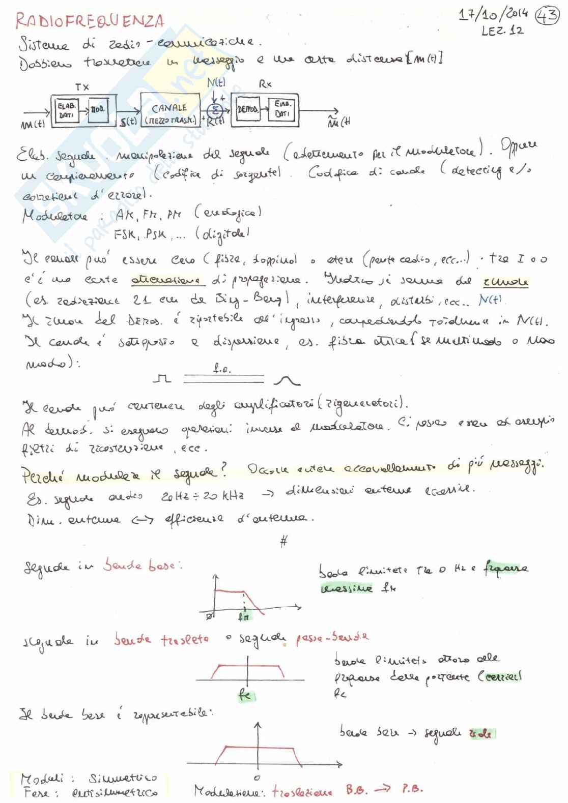 Appunti di Elettronica applicata - Parte di radiofrequenza  Pag. 2