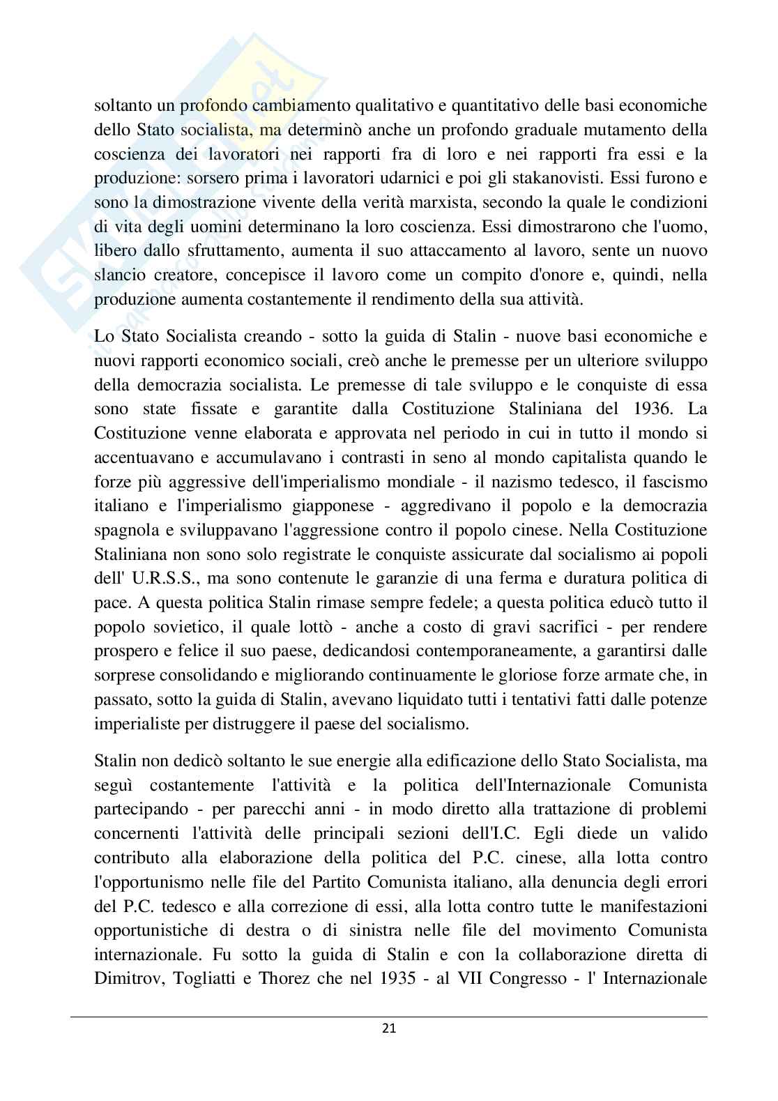 Totalitarismo politico e sociale Pag. 21