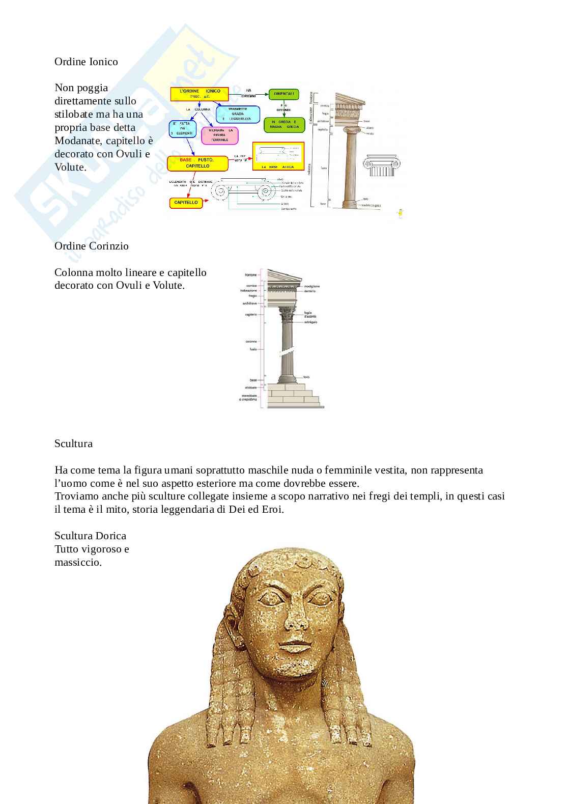 Riassunto esame Archeologia e storia dell'arte greca e romana, Prof. Mara Sternini, libro consigliato Arte. Correnti e Artisti, Vol.1, Adorno, Mastrangelo Pag. 2