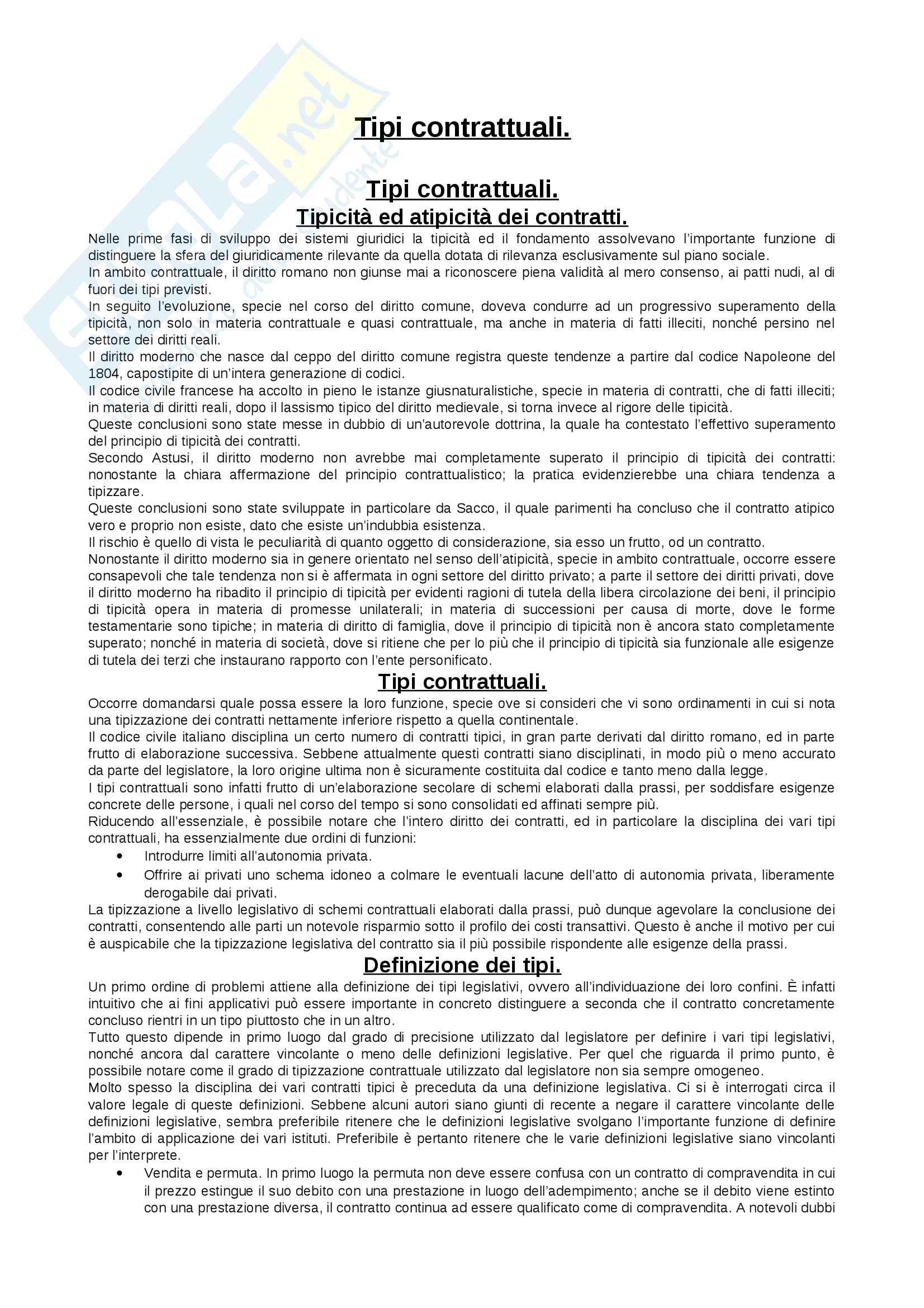 Tipi contrattuali Pag. 1