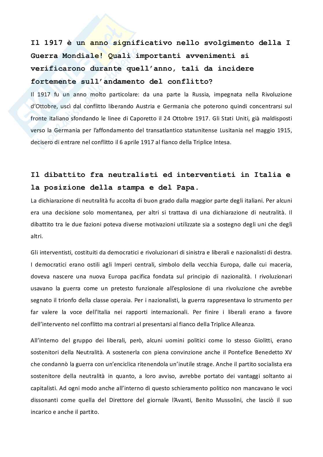 Paniere Storia contemporanea - Risposte aperte (2026) Pag. 11