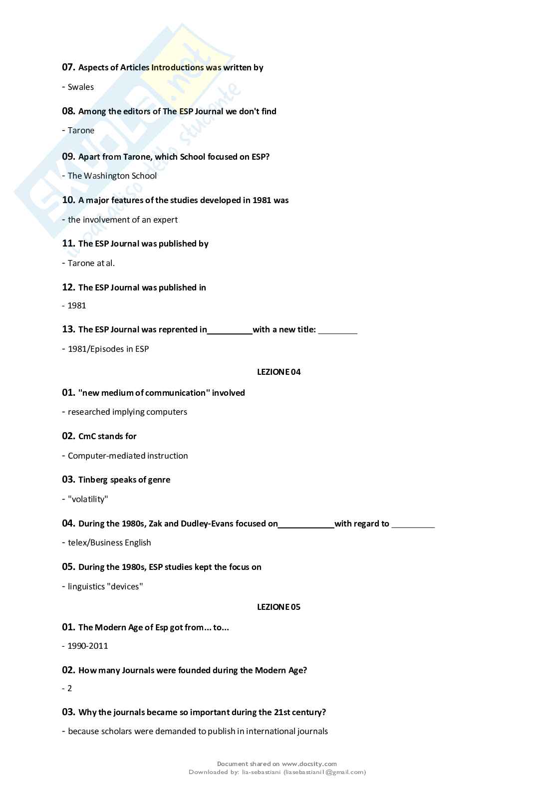 Risposte esame scritto Traduzione inglese 5 Pag. 2