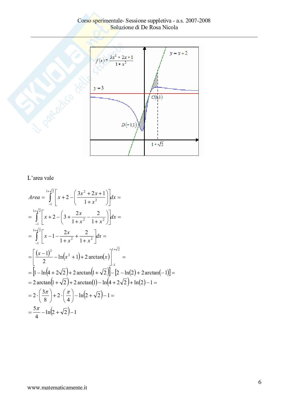 2008 - Liceo scientifico sperimentale, prova suppletiva Pag. 6