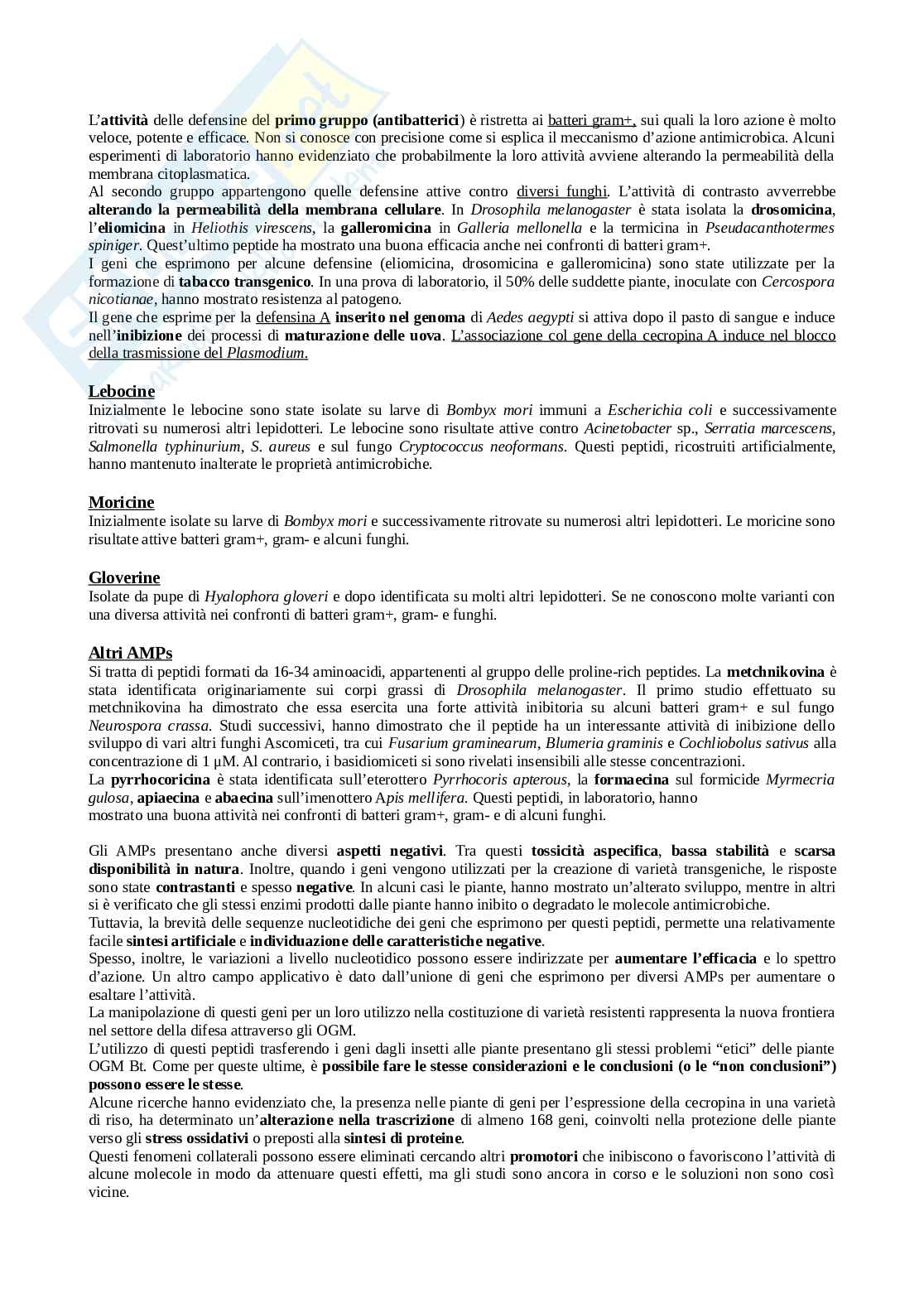 Appunti Biotecnologie entomologiche Pag. 16