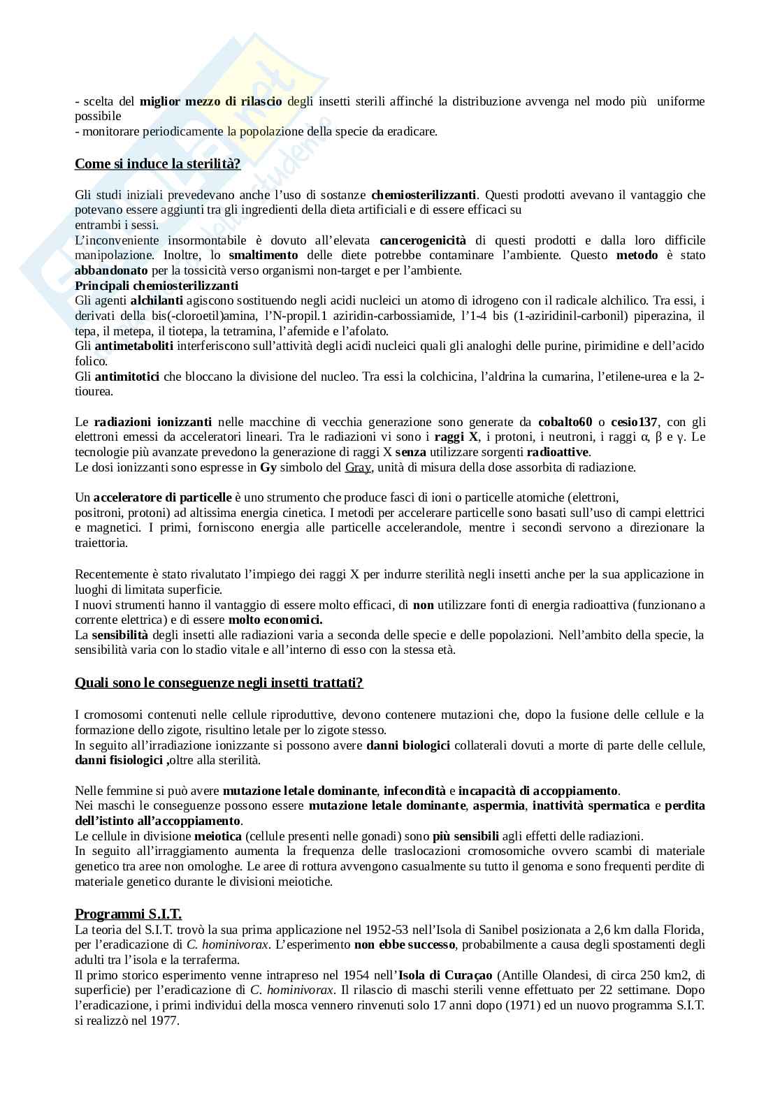 Appunti Biotecnologie entomologiche Pag. 46