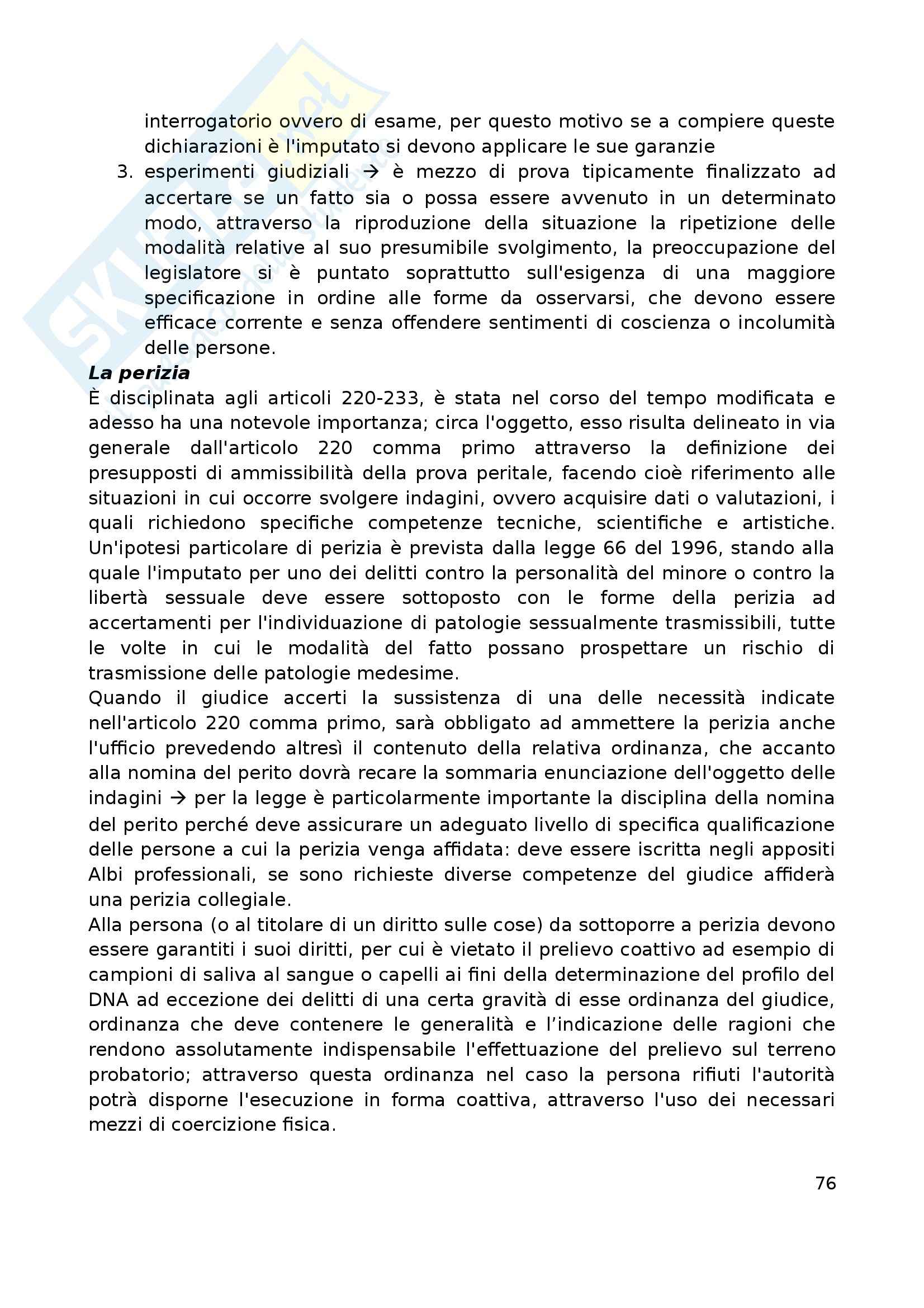 Riassunto esame Procedura Penale, prof. Marzaduri, libro consigliato Manuale di Procedura Penale, Conso Grevi, Bargis Pag. 76