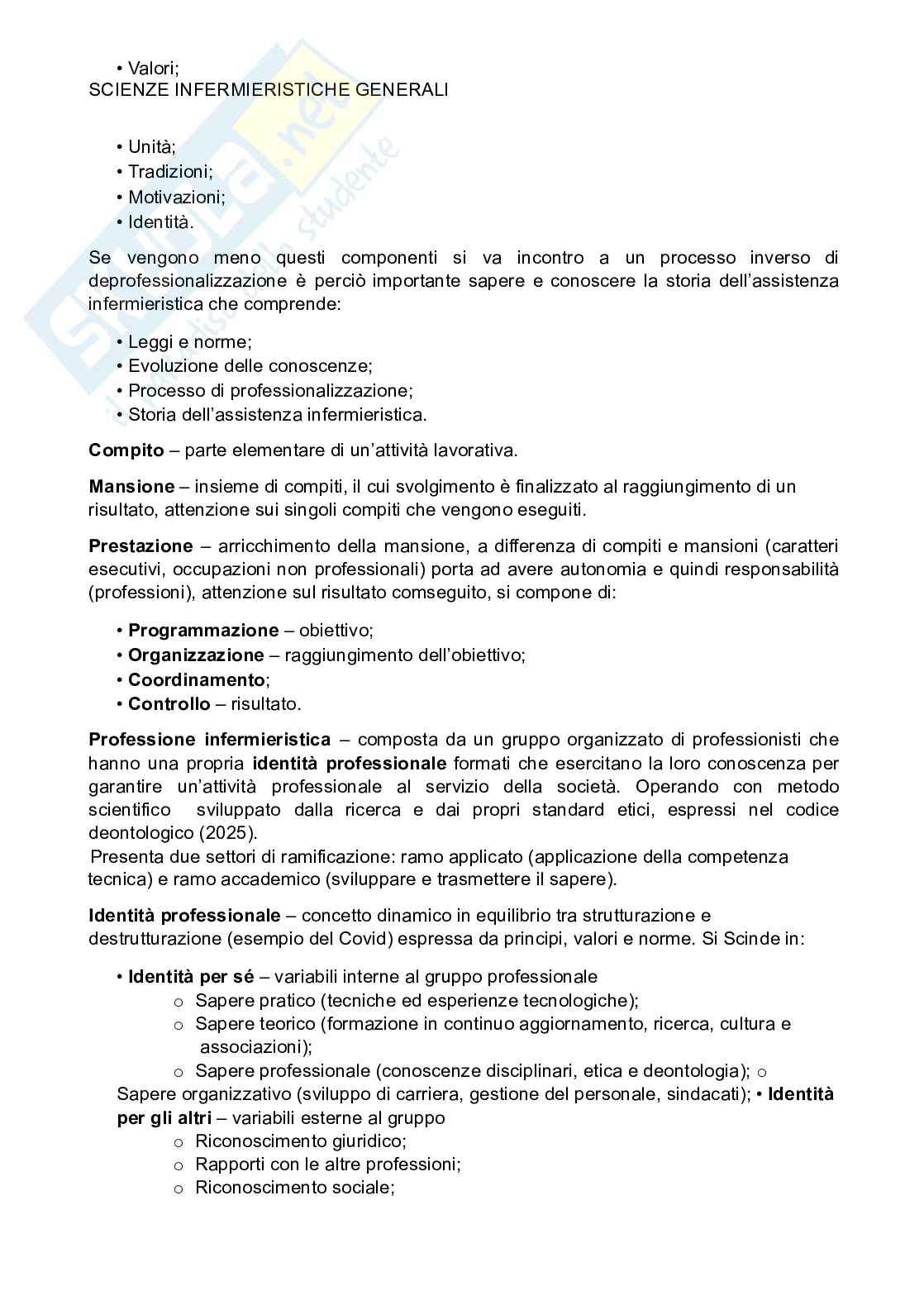 Scienze infermieristiche generali  Pag. 2