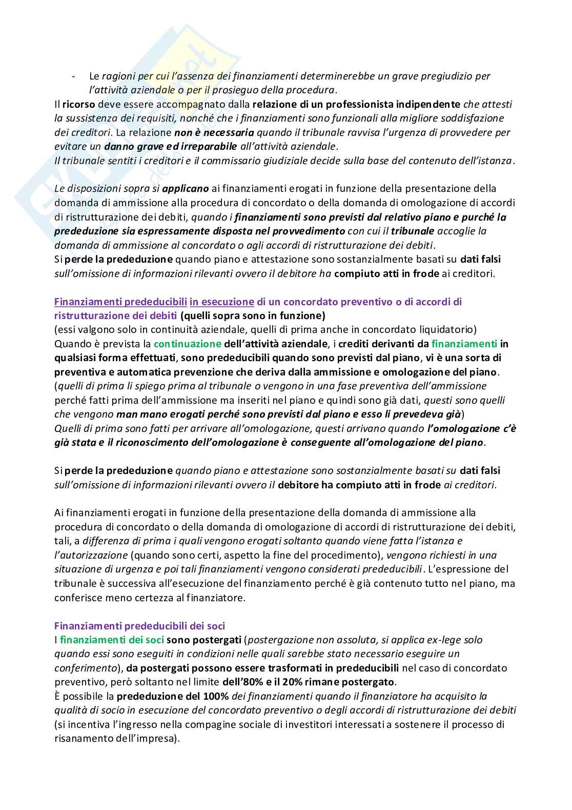 Diritto delle procedure concorsuali II, appunti Pag. 61