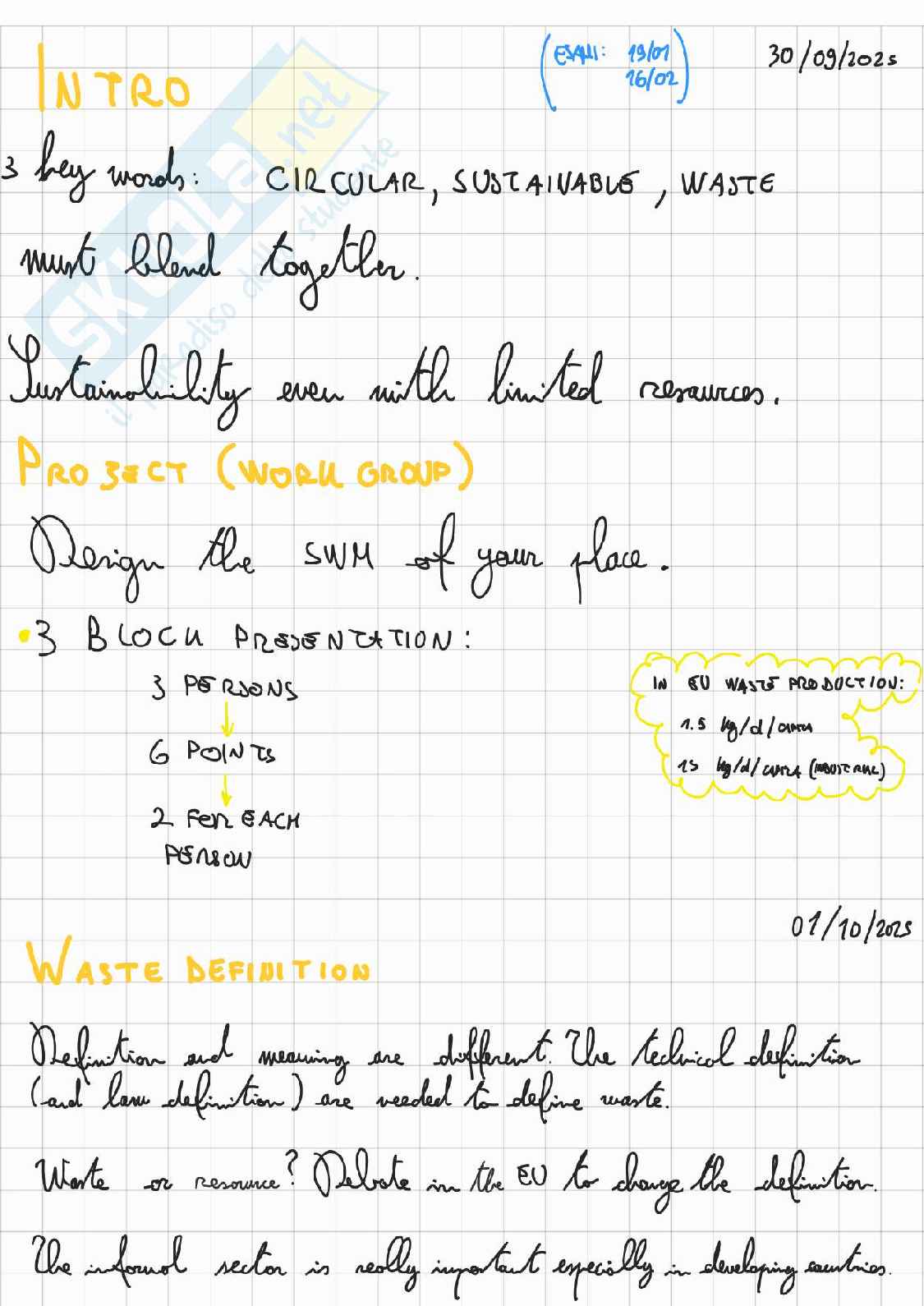 Circular and Sustainable waste management Pag. 1