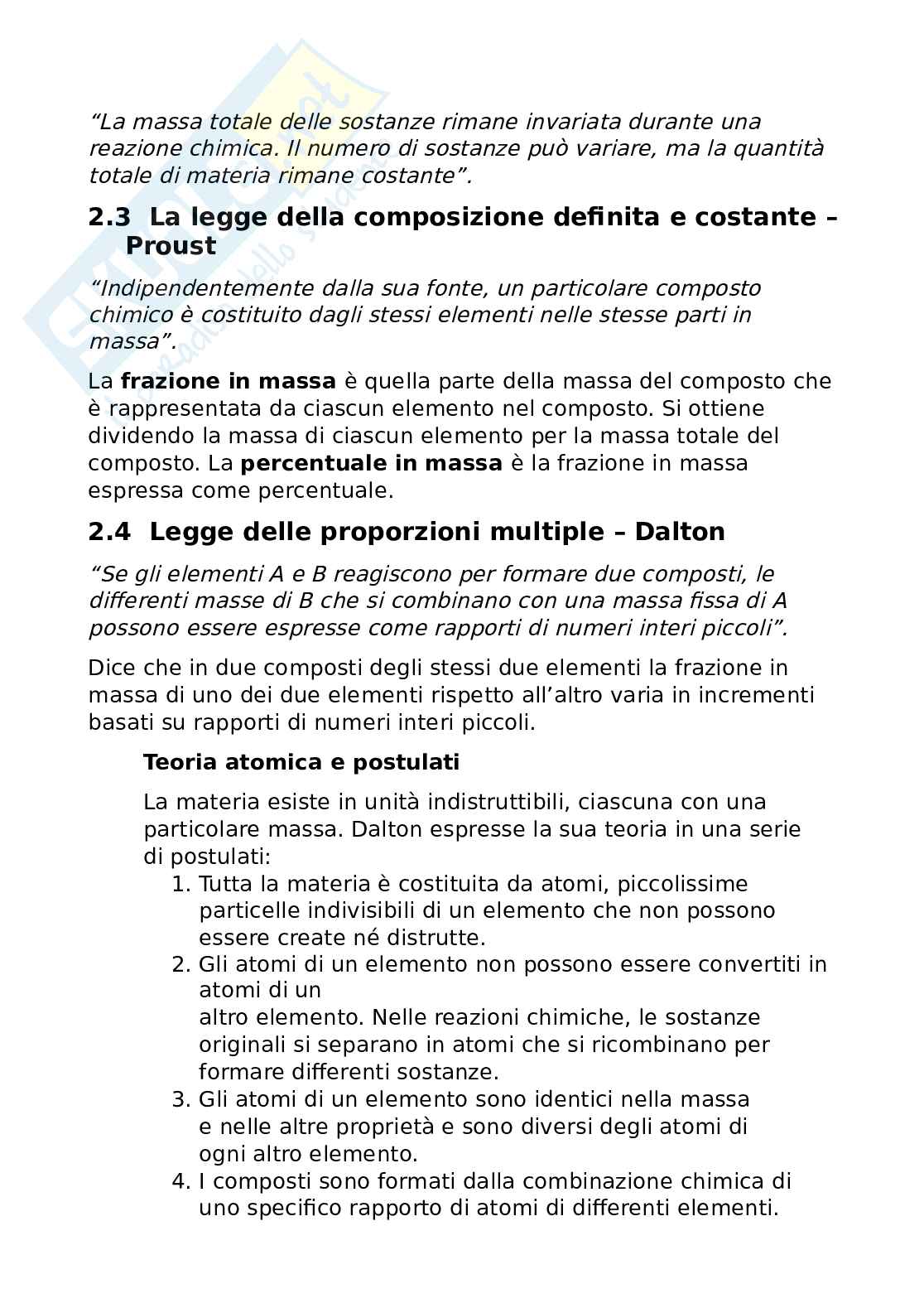 Chimica generale ed inorganica  Pag. 11