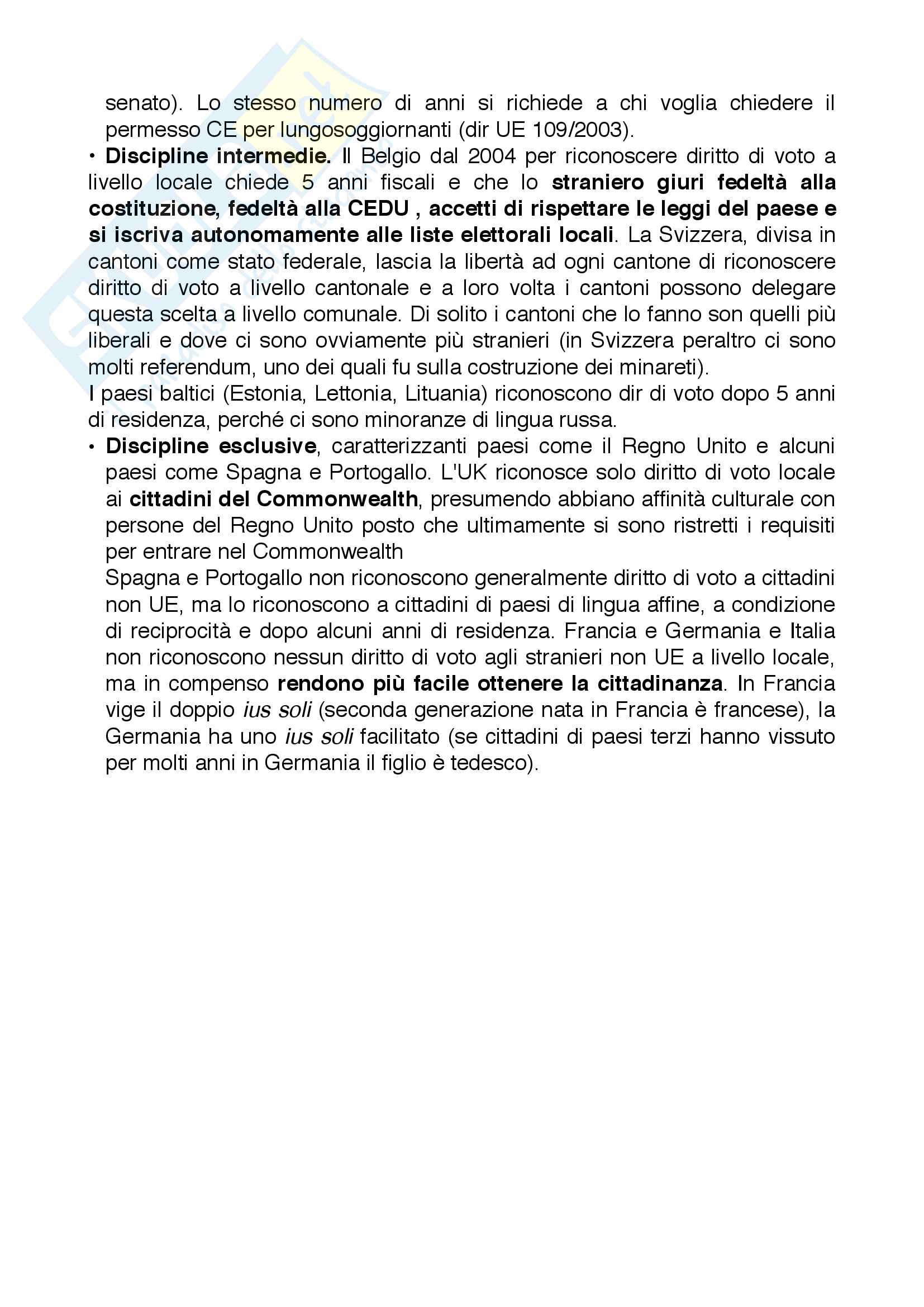 Appunti di Condizione giuridica dello straniero Pag. 21