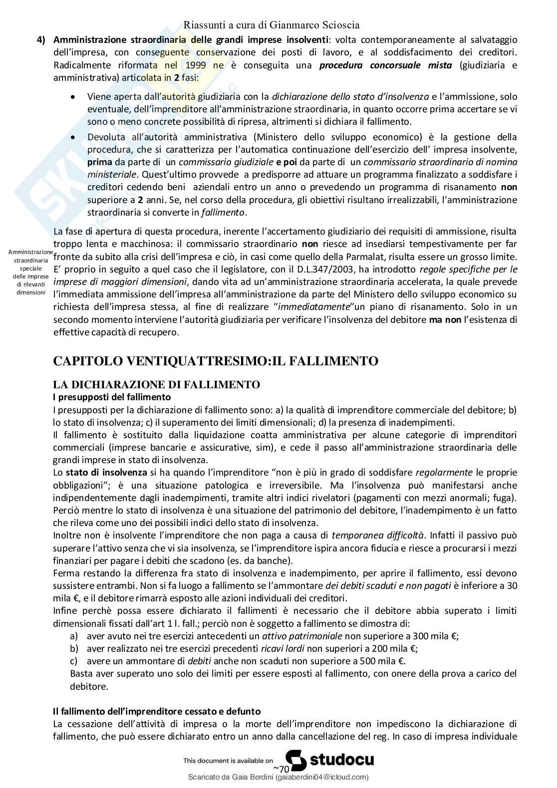 Diritto commerciale  Pag. 1