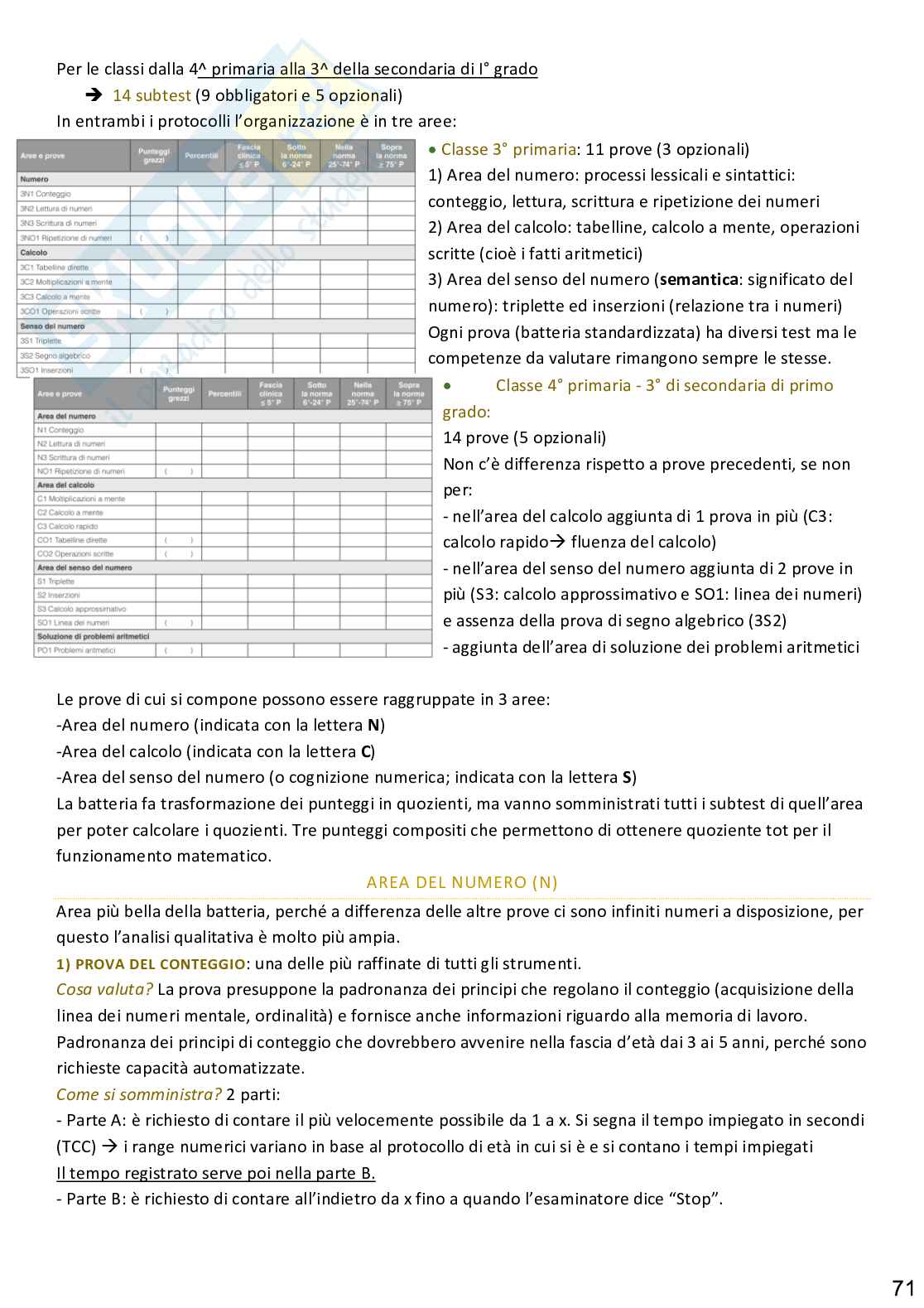 Metodi e valutazione dello sviluppo Pag. 71