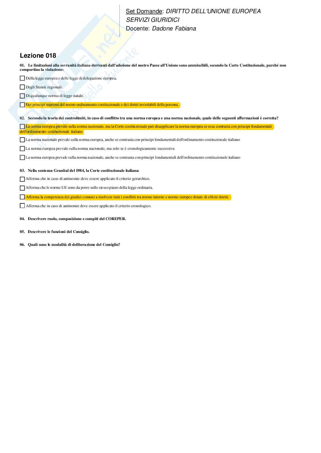 Diritto dell'Unione Europea Pag. 21