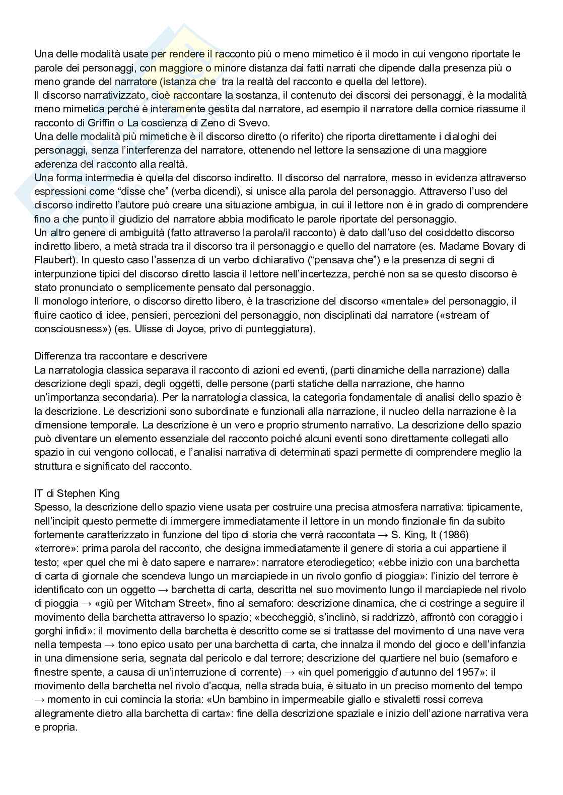 Riassunto esame Letterature comparate, Prof. Carmagnani Paola, libro consigliato Che cos’è la narrazione, Male a Est, Eva dalle sue rovine, Beloved, Bernardelli, Simionel, Devi, Morrison  Pag. 11