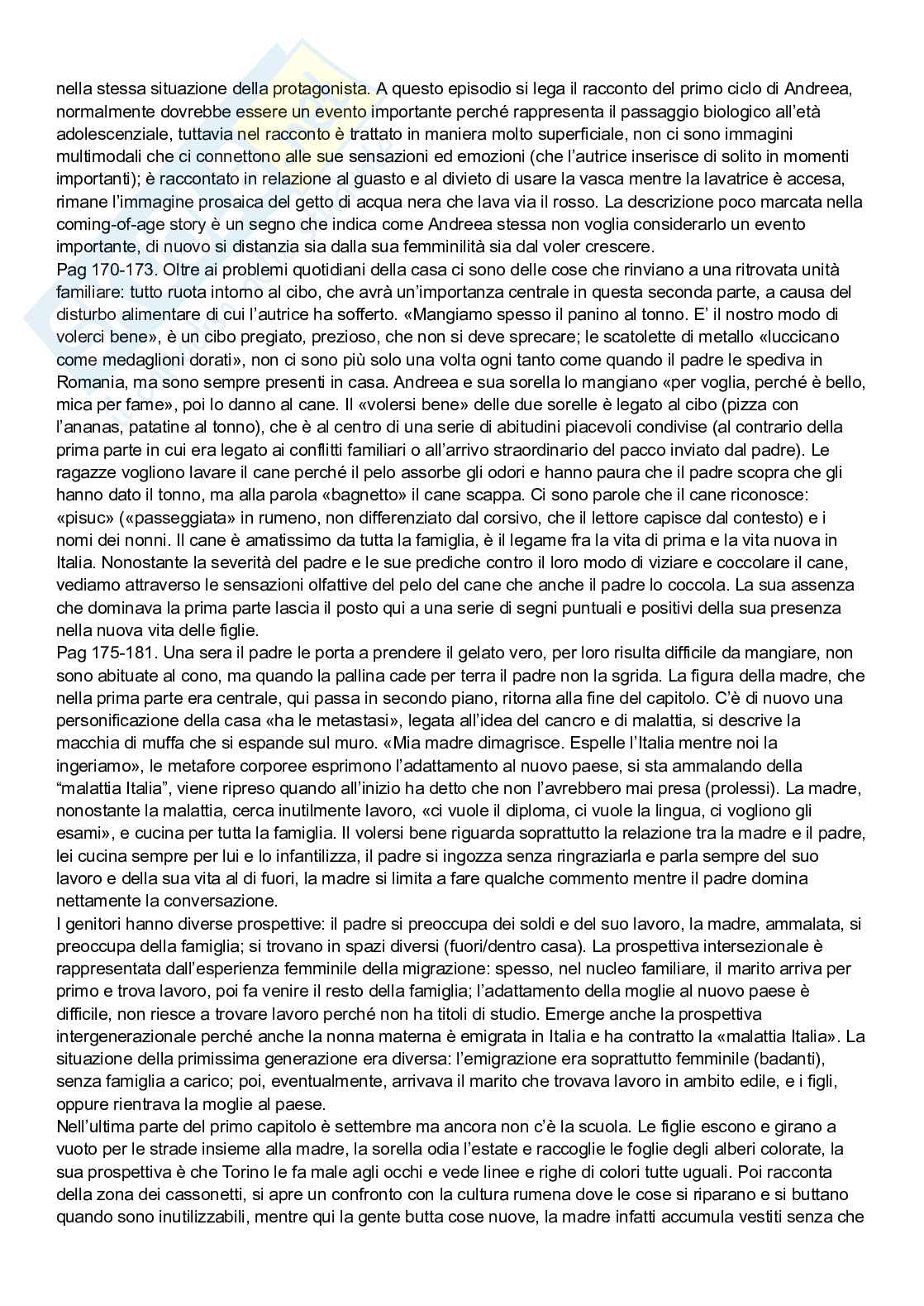 Riassunto esame Letterature comparate, Prof. Carmagnani Paola, libro consigliato Che cos’è la narrazione, Male a Est, Eva dalle sue rovine, Beloved, Bernardelli, Simionel, Devi, Morrison  Pag. 31