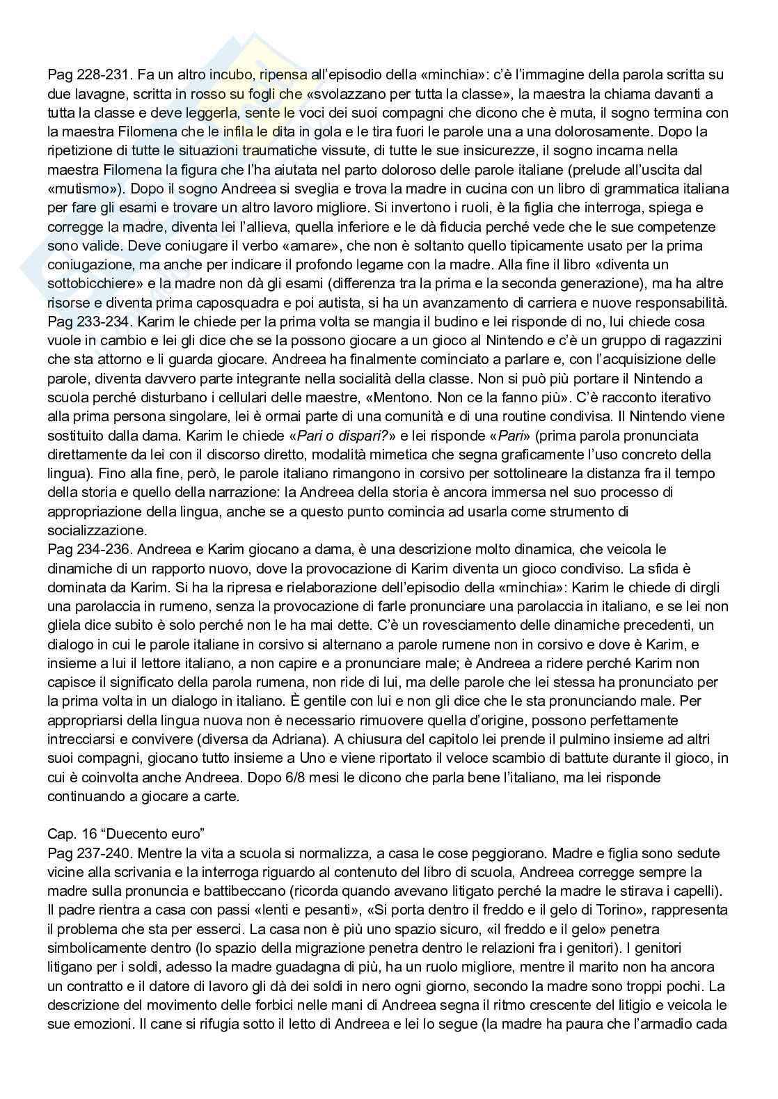 Riassunto esame Letterature comparate, Prof. Carmagnani Paola, libro consigliato Che cos’è la narrazione, Male a Est, Eva dalle sue rovine, Beloved, Bernardelli, Simionel, Devi, Morrison  Pag. 36