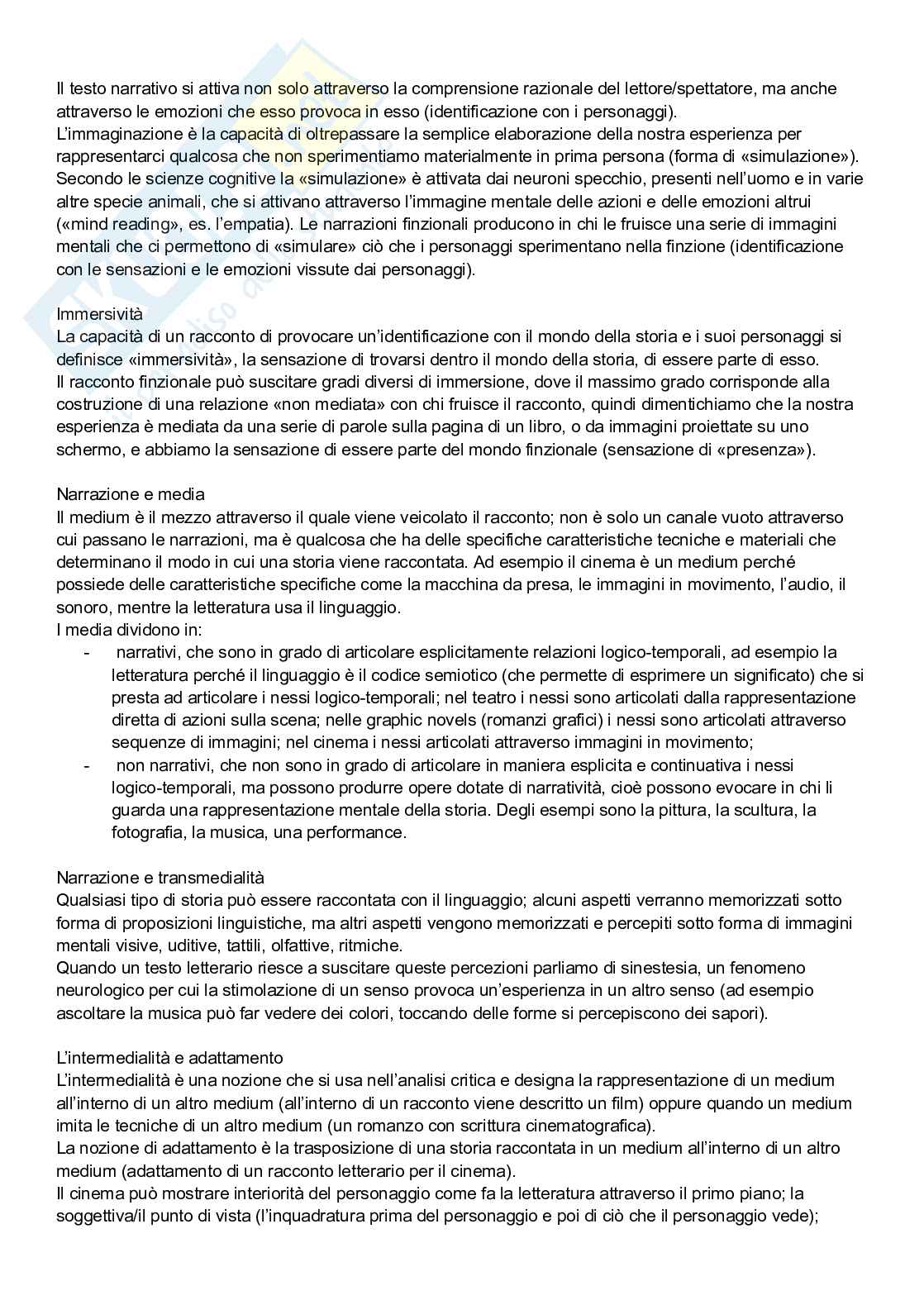 Riassunto esame Letterature comparate, Prof. Carmagnani Paola, libro consigliato Che cos’è la narrazione, Male a Est, Eva dalle sue rovine, Beloved, Bernardelli, Simionel, Devi, Morrison  Pag. 6