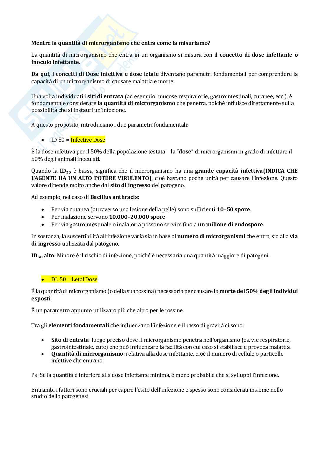 Appunti completi Nutrizione e microrganismi: infezioni e fermentazioni Pag. 16
