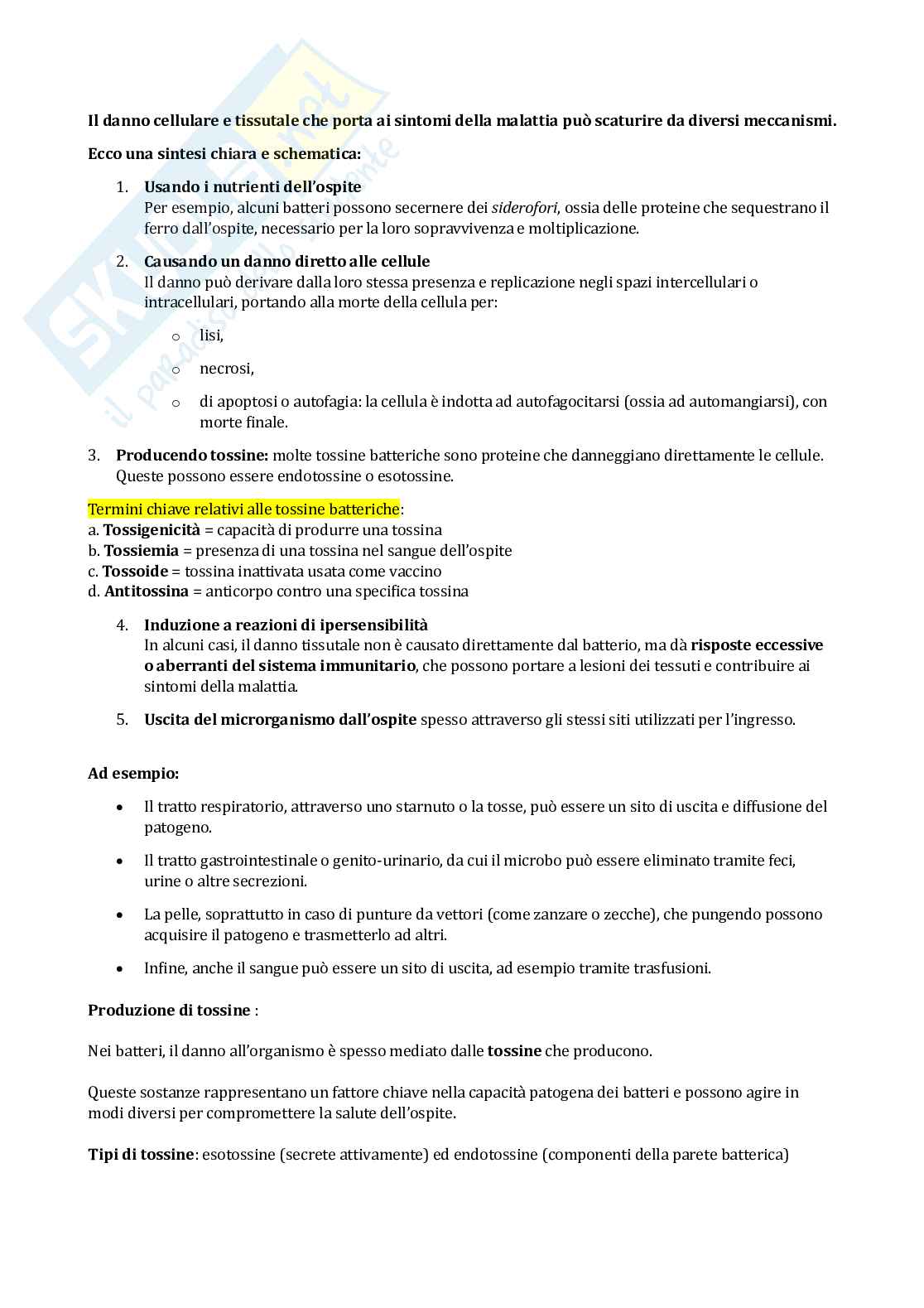 Appunti completi Nutrizione e microrganismi: infezioni e fermentazioni Pag. 21