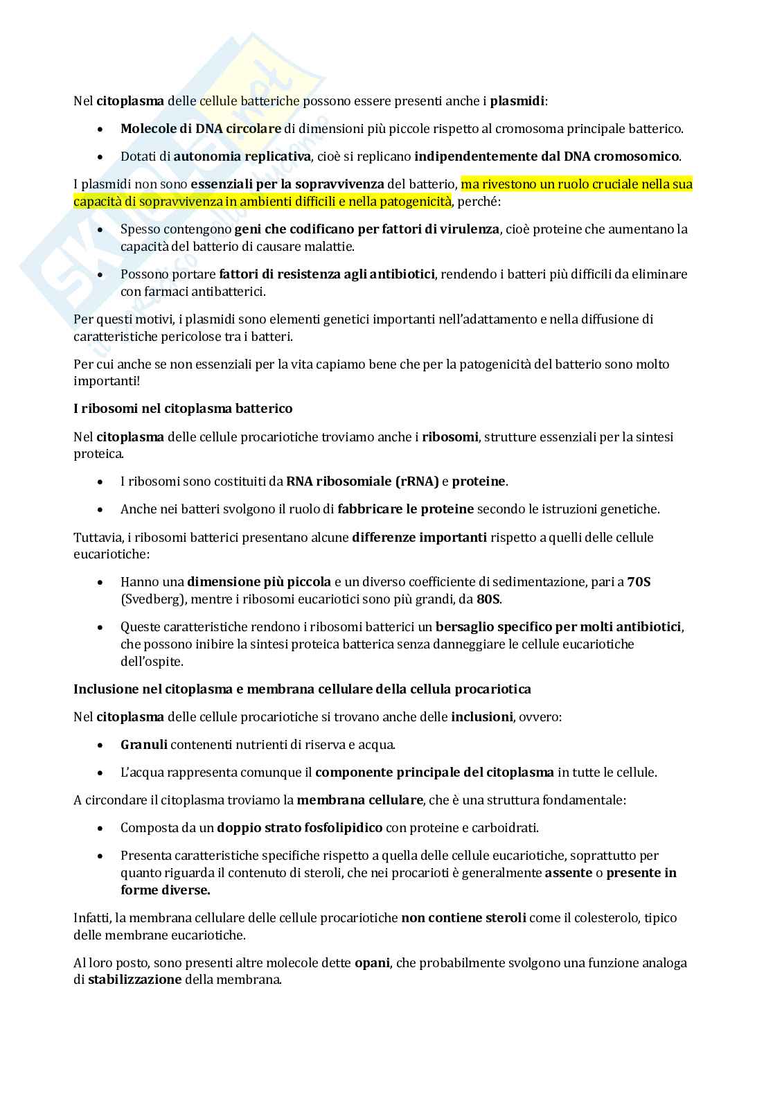 Appunti completi Nutrizione e microrganismi: infezioni e fermentazioni Pag. 6