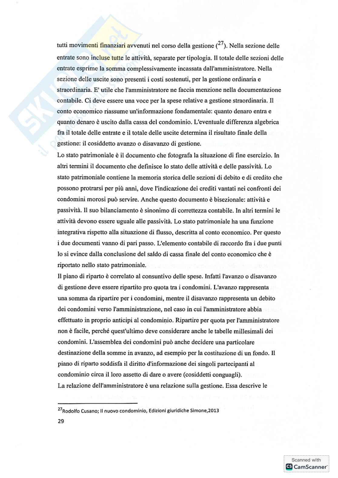 Riassunto esame Sistemi informativi di controllo, Prof. Mancini Daniela, libro consigliato Il nuovo condominio, Cusano Pag. 11
